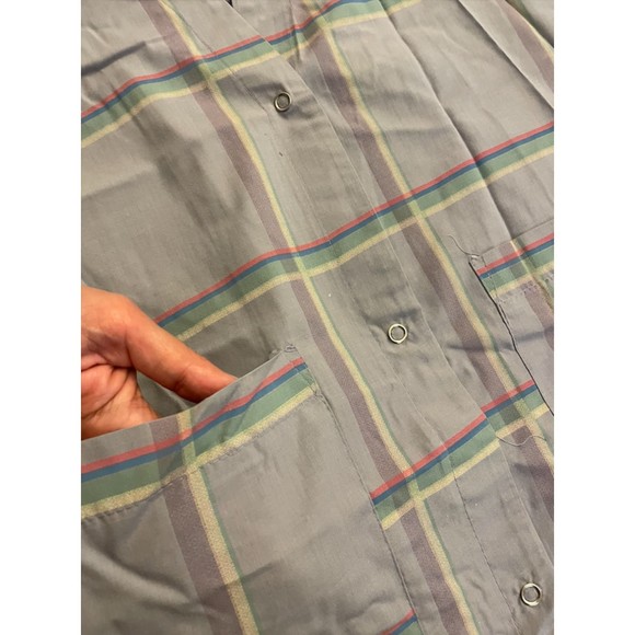 Vintage Scrub Jacket - Ribbed Sleeves-Snap Front- Sz S - Picture 3 of 8